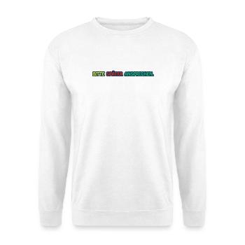 Bitte später ansprechen / Lustiges T-Shirt - Unisex Pullover - Weiß - Vorne