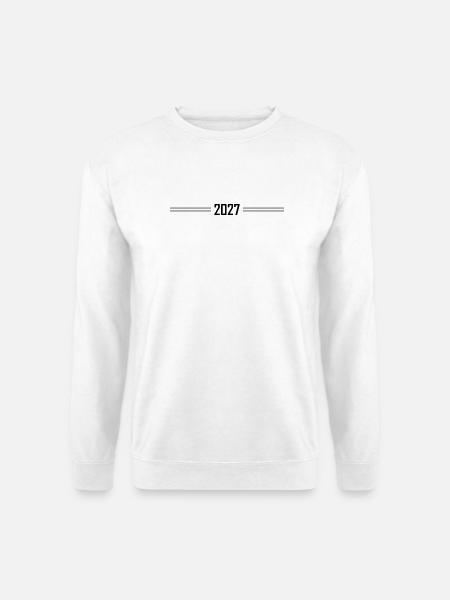 2027 Strich Symbol - Unisex Pullover - Weiß