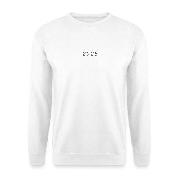 2026 Jahr - Unisex Pullover - Weiß - Vorne