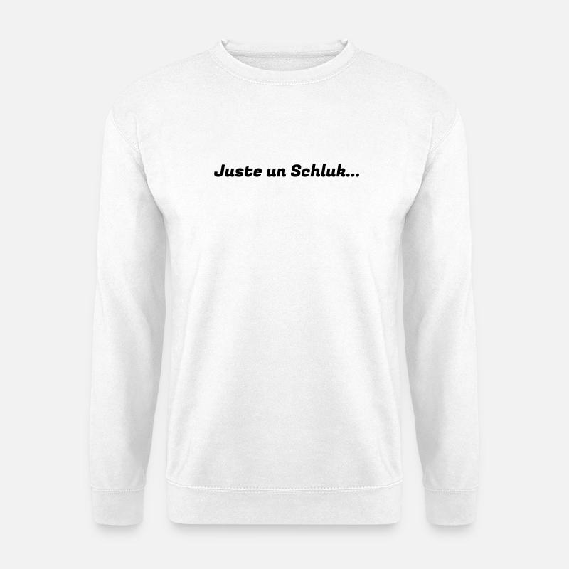 Juste_un_Schluck_logo - Unisex Sweatshirt - white