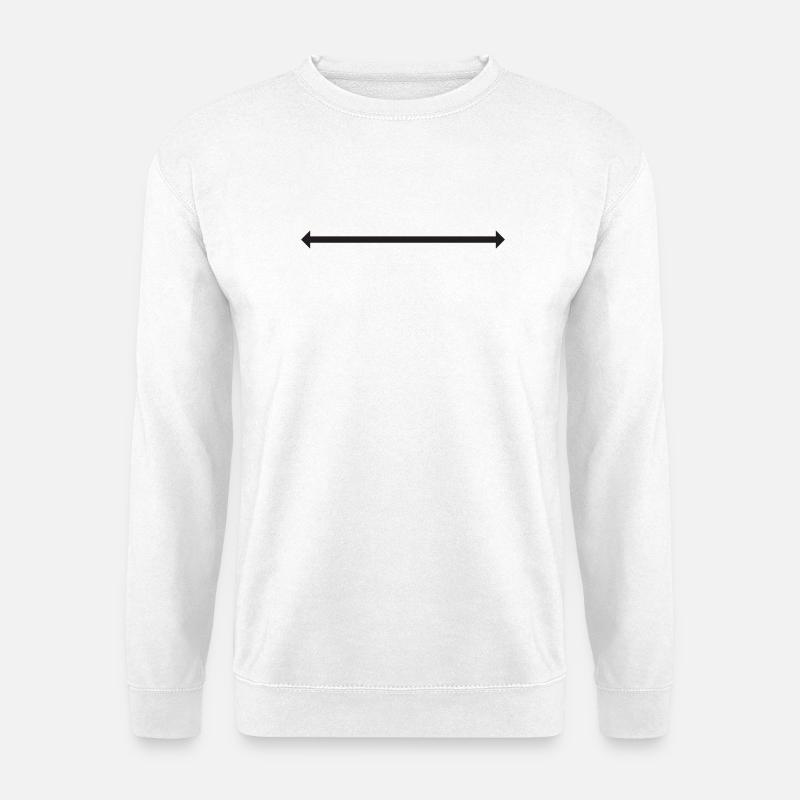 Symbol Pfeil mit zwei Spitzen - Unisex Pullover - Weiß