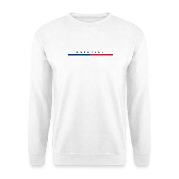 Bordeaux - France - Frankreich - französisch - Unisex Pullover - Weiß - Vorne - Alina (178cm) & Michal (187cm)