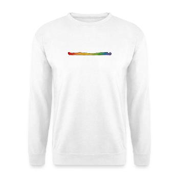 T-shirt arc-en-ciel queer lgbtqi lgbt - Sweat-shirt Unisexe - blanc - Devant