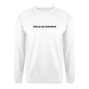 Härzbluetbündner Bündner Graubünden - Unisex Pullover - Weiß - Vorne