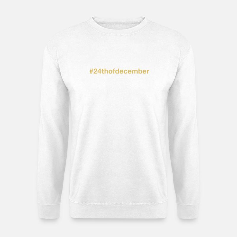 24. Dezember Weihnachten Tannenbaum - Unisex Pullover - Weiß
