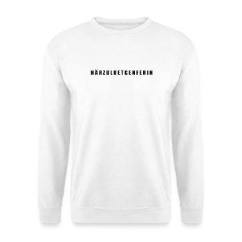 Härzbluetgenferin Kanton Genf - Unisex Pullover - Weiß - Vorne