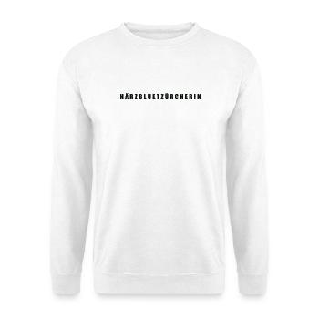 Härzbluetzürcherin Zürich - Unisex Pullover - Weiß - Vorne