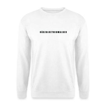 Härzbluetnidwalder Kanton Nidwalden - Unisex Pullover - Weiß - Vorne