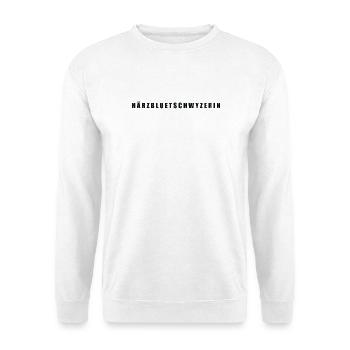 Härzbluetschwyzerin Kanton Schwyz - Unisex Pullover - Weiß - Vorne