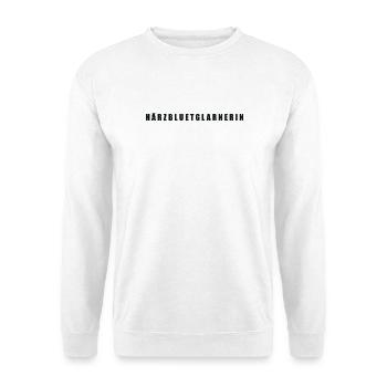 Härzbluetglarnerin, Canton of Glarus, Switzerland - Unisex Sweatshirt - white - Front