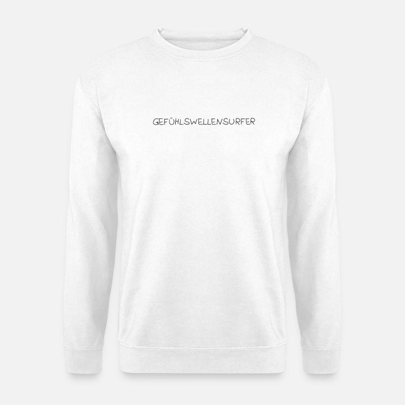 Gefühlswellensurfer - Unisex Pullover - Weiß