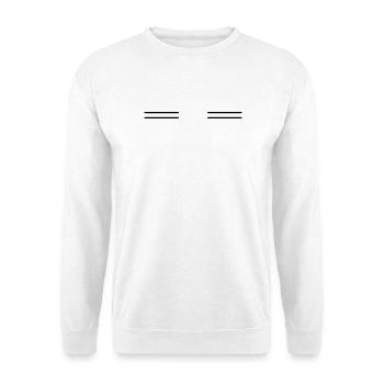 Symbol_streifen - Unisex Sweatshirt - white - Front