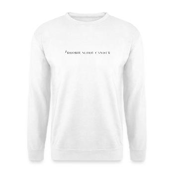 doobiescootcanoe - Unisex Pullover - Weiß - Vorne - Alina (178cm) & Michal (187cm)