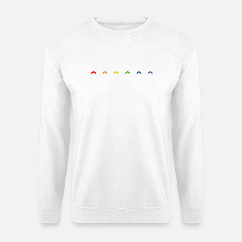 🌈❤️Regenbogen rainbow🏳️‍🌈 - Unisex Pullover - Weiß