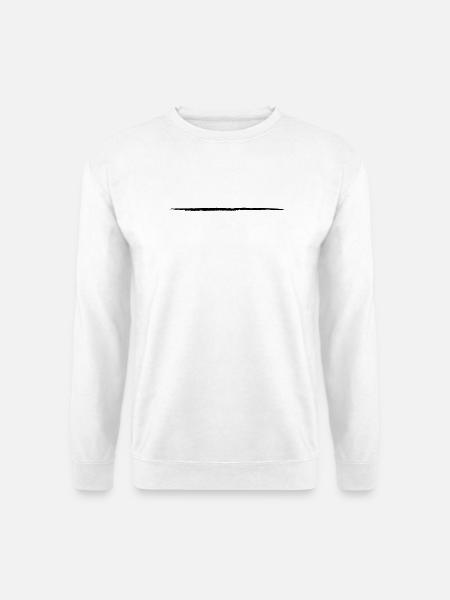 refroidir ligne coup de pinceau raye la ligne farb - Unisex Pullover - Weiß