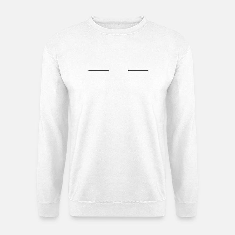 Symbol streifen - Unisex Pullover - Weiß