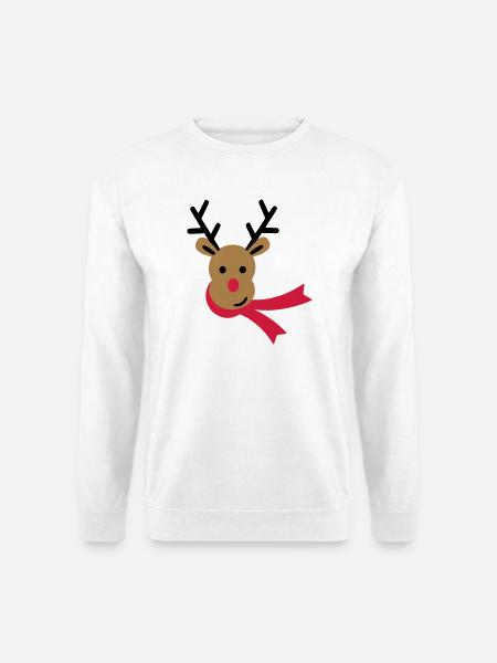 reindeer - Unisex Sweatshirt - white