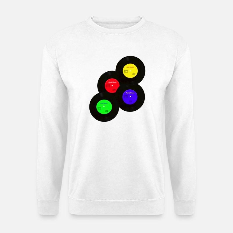 music - Unisex Pullover - Weiß
