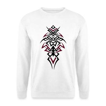 Tribal Tattoo – Masculine Power Symbol - Unisex Sweatshirt - white - Front