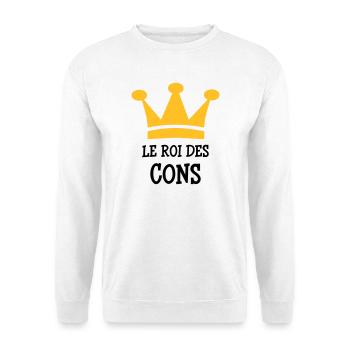 Der König von Cons - Unisex Pullover - Weiß - Vorne