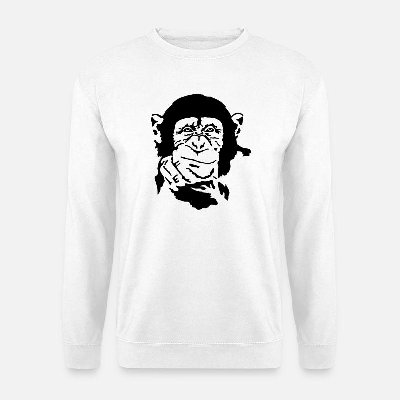 monkey - Unisex Sweatshirt - white