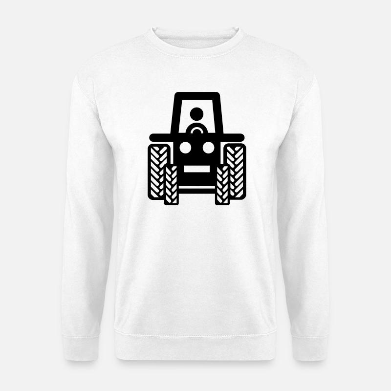 tractor - Unisex Sweatshirt - white