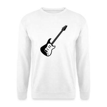 e-Gitarre Symbol Musik Gitarren Musiker Band icon - Unisex Pullover - Weiß - Vorne