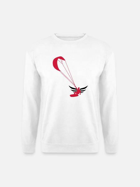 Kitesurfen / Kitesurfer / Kiteboarden / Kitesurf - Unisex Pullover - Weiß