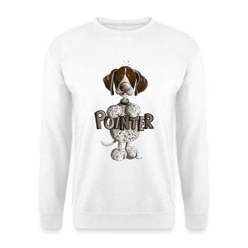 Happy German Shorthaired Pointer - Unisex Sweatshirt - white - Front