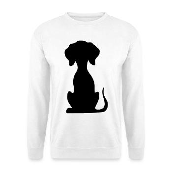 hund - Unisex Pullover - Weiß - Vorne
