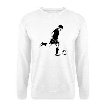 football - Sweat-shirt Unisexe - blanc - Devant