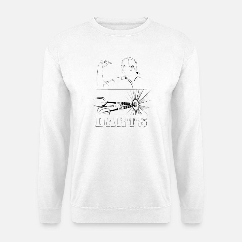 Darts Taylor Symbol Pfeile Dartturnier 180 icon - Unisex Pullover - Weiß