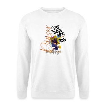 t-shirt danse Hip Hop Urban c’est dans mon adn - Sweat-shirt Unisexe - blanc - Devant