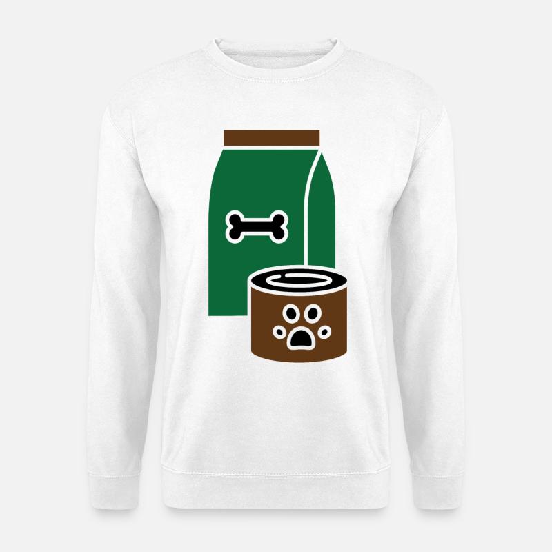 Hundefutter - Unisex Pullover - Weiß