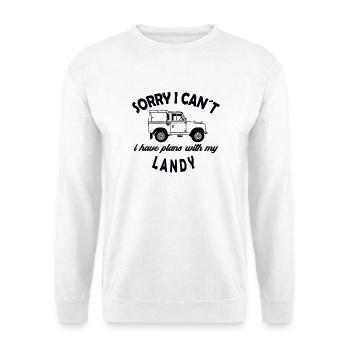 Defender Landy Sorry I cant - Unisex Pullover - Weiß - Vorne