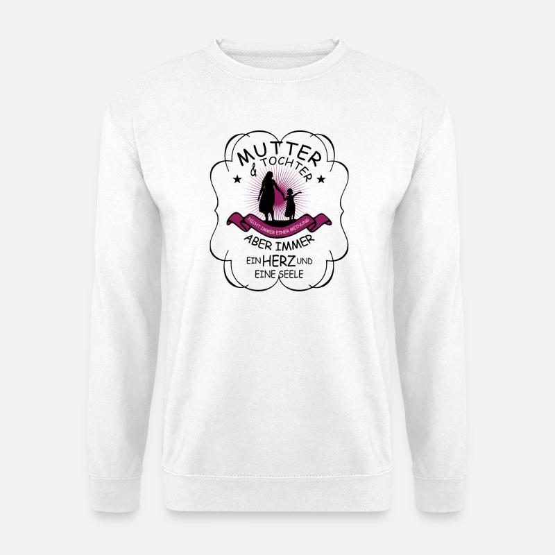 Mutter und Tochter - Unisex Pullover - Weiß