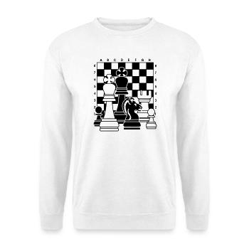 Schach - Unisex Pullover - Weiß - Vorne
