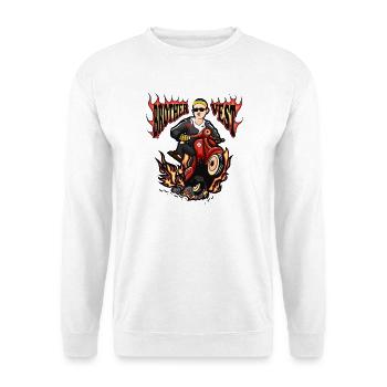 Moped Mofafahrer - Unisex Pullover - Weiß - Vorne