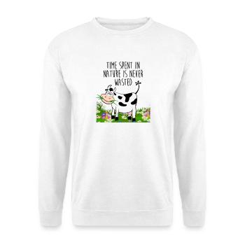 Temps passé dans la nature - Sweat-shirt Unisexe - blanc - Devant