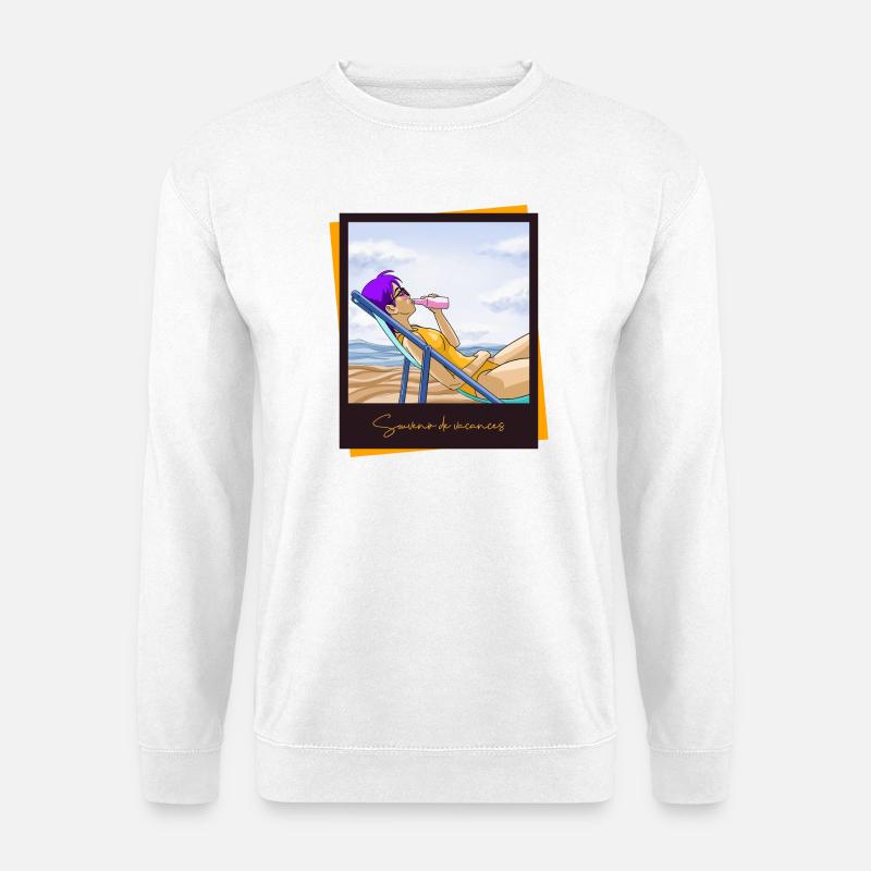 Urlaubs-Souvenir - Unisex Pullover - Weiß