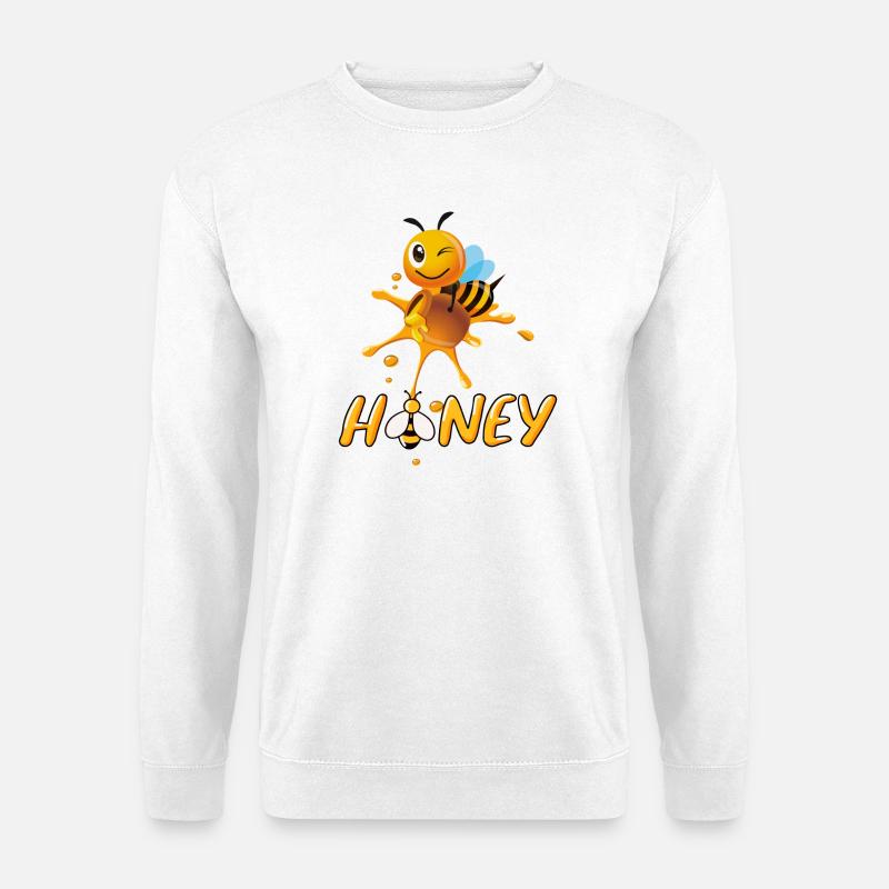bee, hive, beekeeper - Unisex Sweatshirt - white