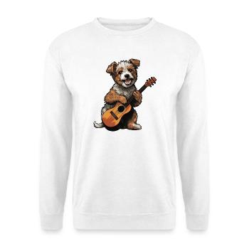 Dog Guitar Music Dog Lovers Dog Owners - Unisex Sweatshirt - white - Front