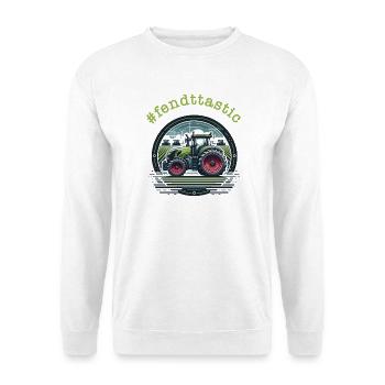 Jantes Fendttastic Green Tractor Trekker Rouge - Sweat-shirt Unisexe - blanc - Devant