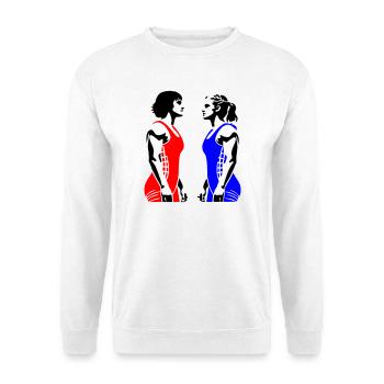 Lutte féminine - Sweat-shirt Unisexe - blanc - Devant