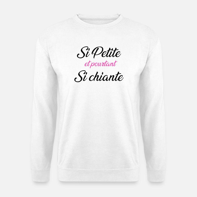 so klein und doch so langweilig - Unisex Pullover - Weiß
