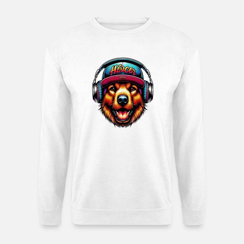 Hund - Unisex Pullover - Weiß