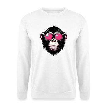 Singe - Sweat-shirt Unisexe - blanc - Devant