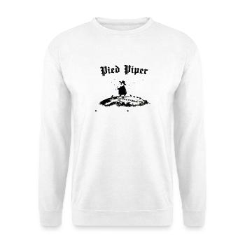 Joueur de flûte (Black Death VI) - Sweat-shirt Unisexe - blanc - Devant