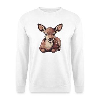 Roe deer - Unisex Sweatshirt - white - Front