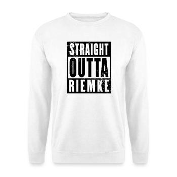 Straight outta Bochum Riemke Ruhrpott Ruhrgebiet - Unisex Pullover - Weiß - Vorne